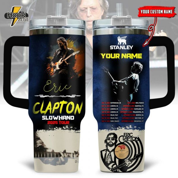 Eric Clapton Showhand 2025 Tour Personalized Tumbler 40oz with Handle