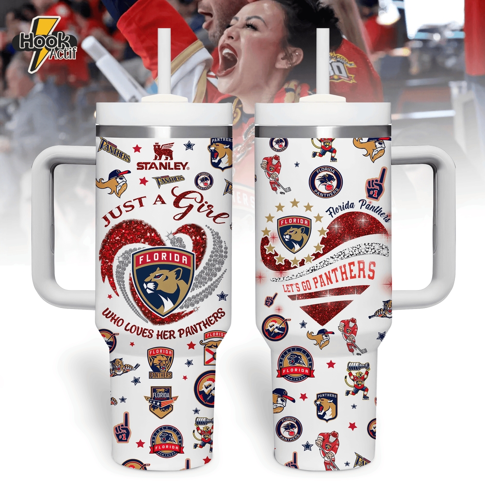 Florida Panthers Let's Go Panthers 40oz Stanley Tumbler Florida Panthers Let's Go Panthers 40oz Stanley Tumbler