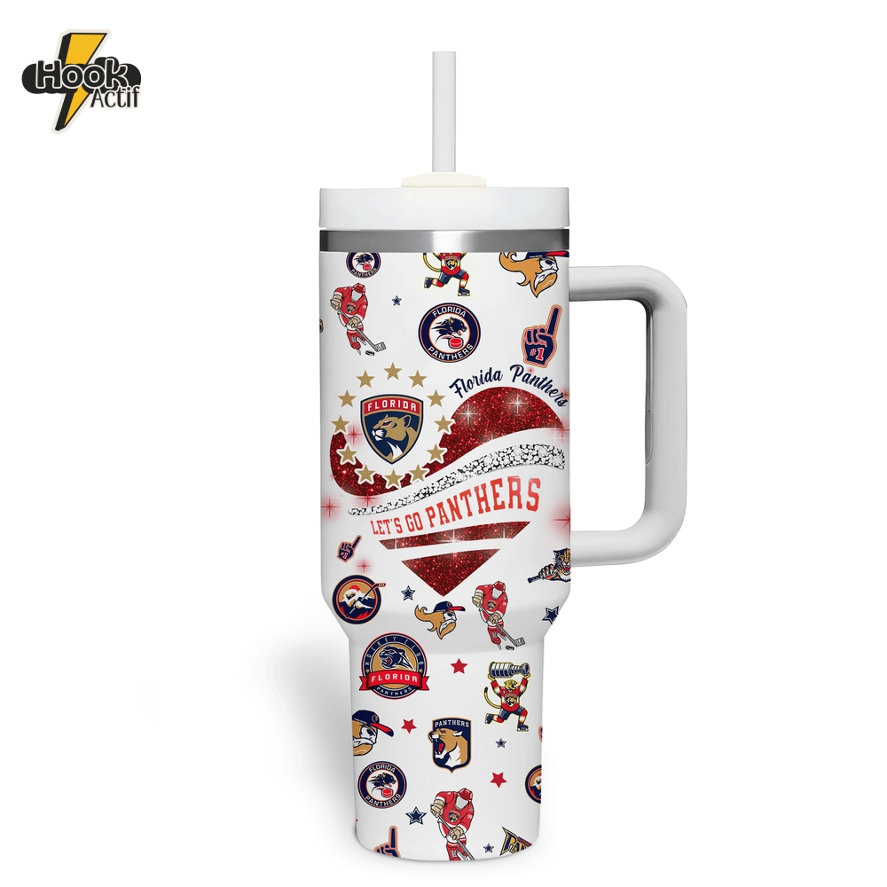 Florida Panthers Let's Go Panthers 40oz Stanley Tumbler Florida Panthers Let's Go Panthers 40oz Stanley Tumbler