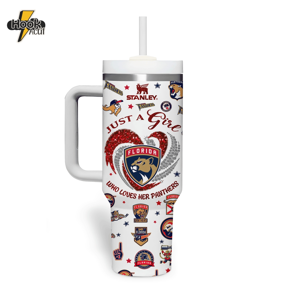 Florida Panthers Let's Go Panthers 40oz Stanley Tumbler Florida Panthers Let's Go Panthers 40oz Stanley Tumbler