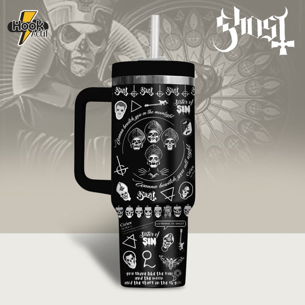Ghost Band Wanna Be With You In The Moonlight Stanley Tumbler Ghost Band Wanna Be With You In The Moonlight Stanley Tumbler