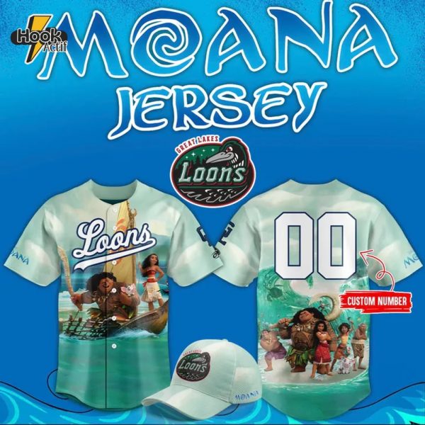 Great Lakes Loons x Moana Limited Edition Baseball Jersey 2025