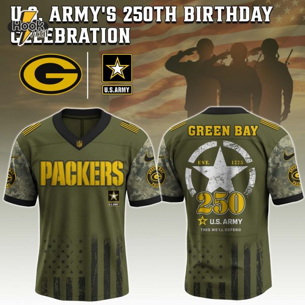 Green Bay Packers NFL x U.S. Army 250th Birthday Celebration Jersey
