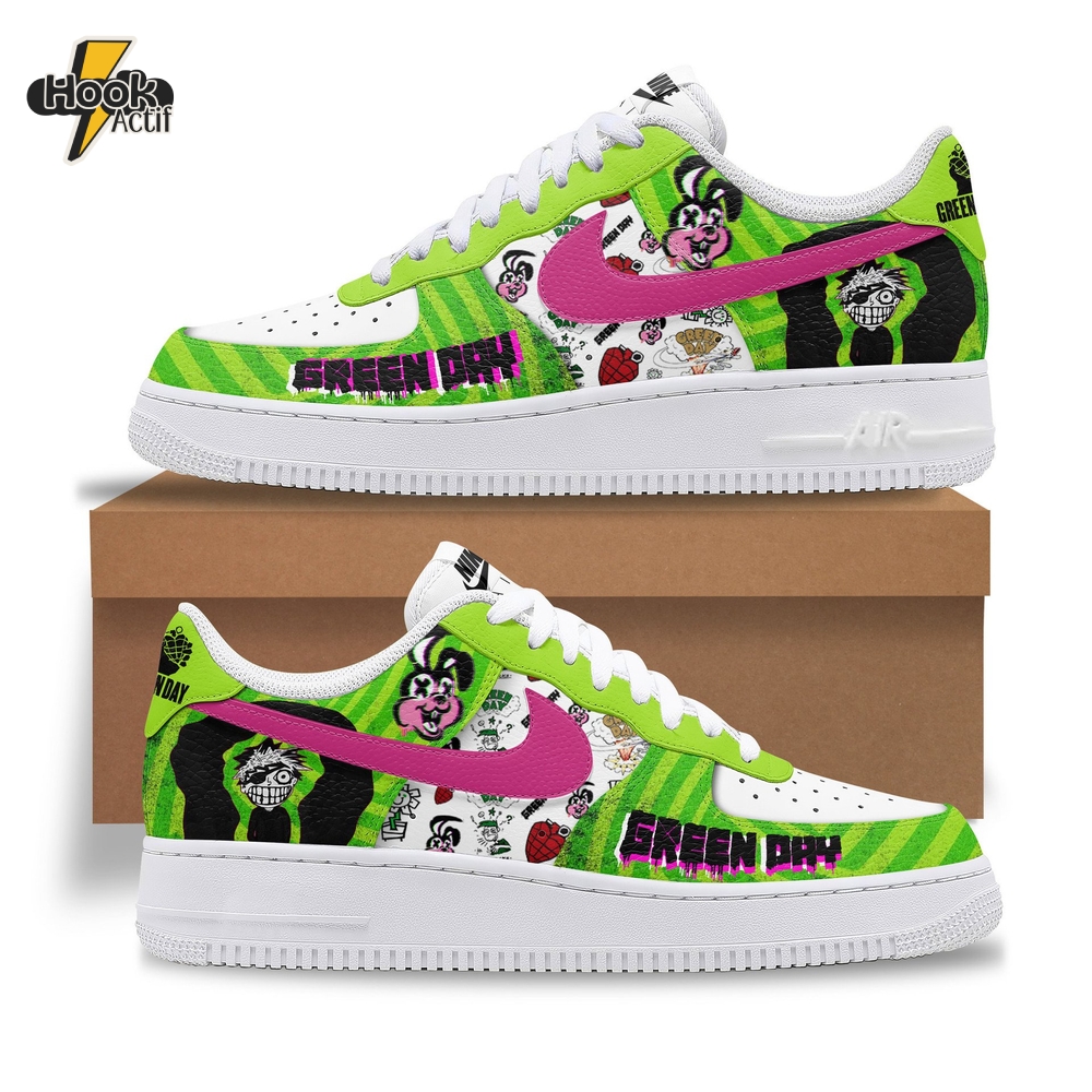Green Day New 2025 Limited Edition Air Force 1 Sneakers Green Day New 2025 Limited Edition Air Force 1 Sneakers