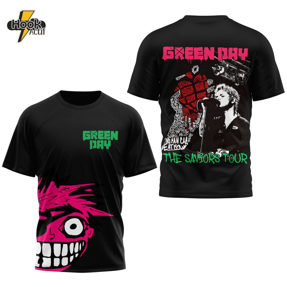 Green Day The Saviors Tour 2025 Premium Shirt Green Day The Saviors Tour 2025 Premium Shirt