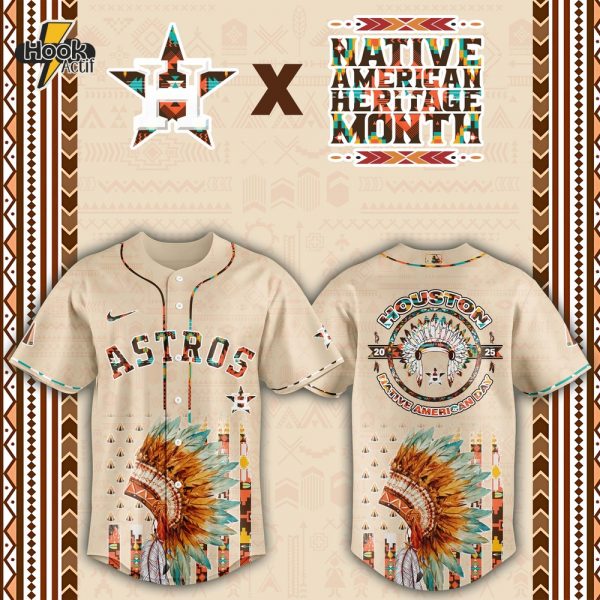Houston Astros MLB Native American Day Jersey 2025