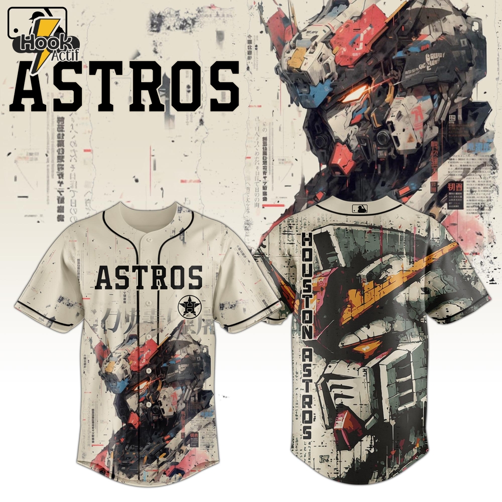 Houston Astros MLB x Gundam Robot 2025 Limited Jersey Houston Astros MLB x Gundam Robot 2025 Limited Jersey
