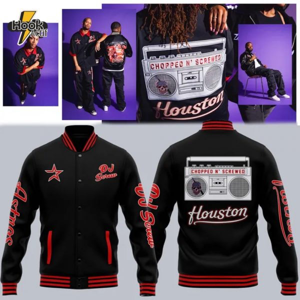 Houston Astros x DJ Screw Day "Chopped n Screwed" Baseball Jacket