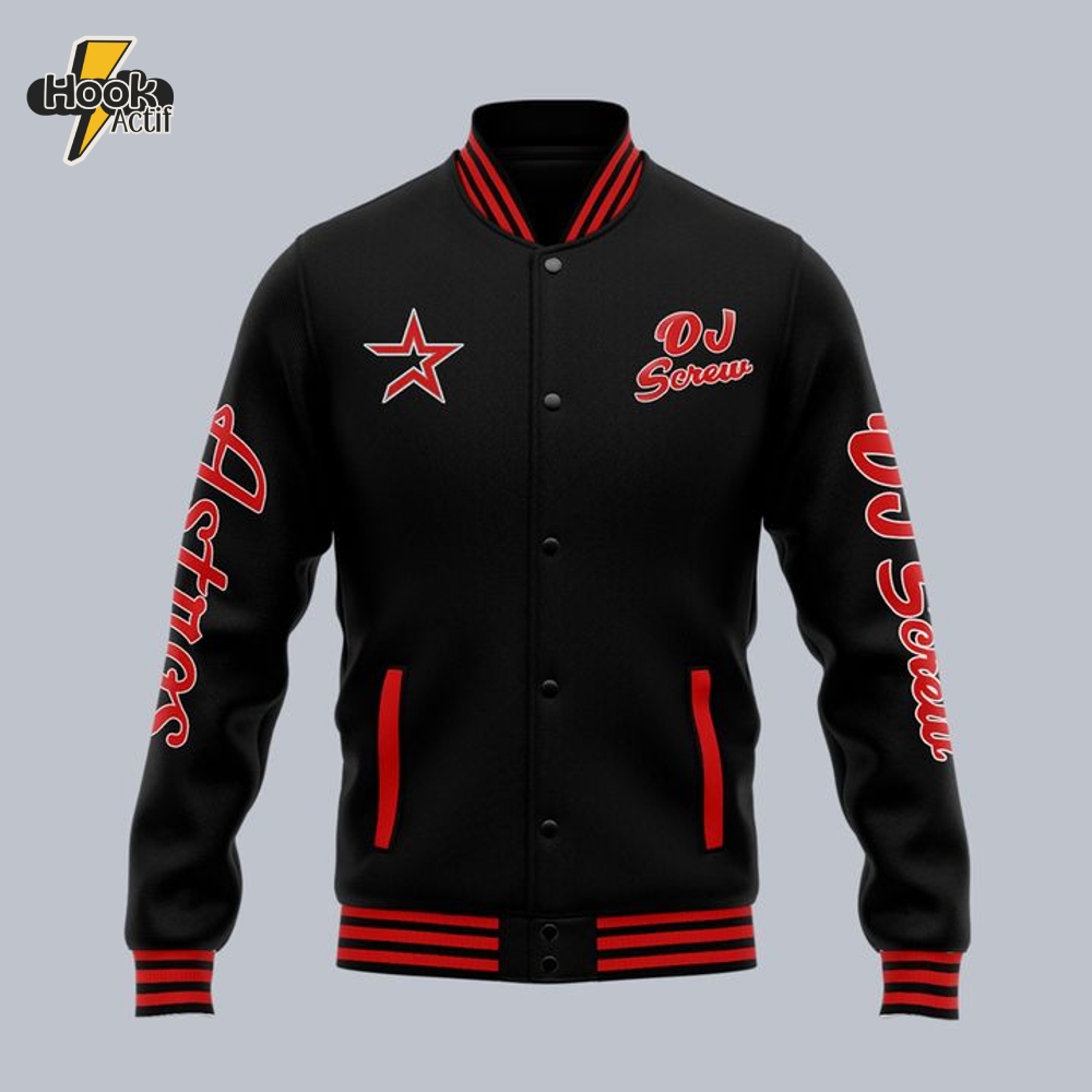 Houston Astros x DJ Screw Day "Chopped n Screwed" Baseball Jacket Houston Astros x DJ Screw Day "Chopped n Screwed" Baseball Jacket