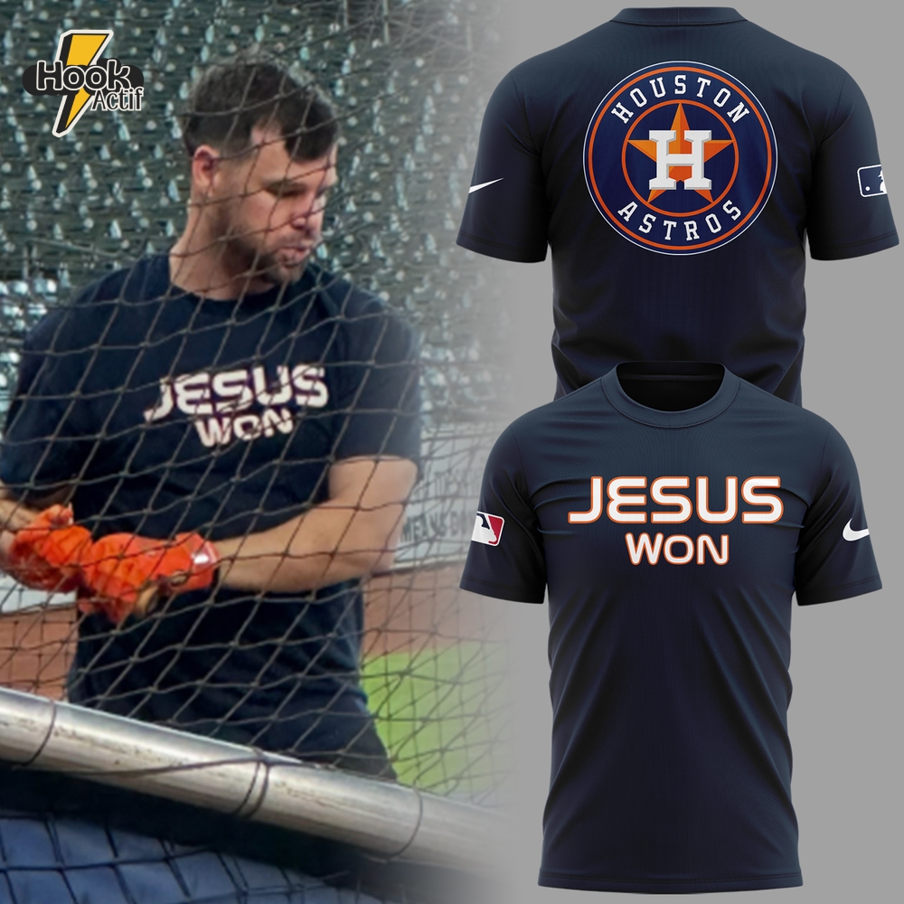 Houston Astros x Jesus Won Special Tee Houston Astros x Jesus Won Special Tee