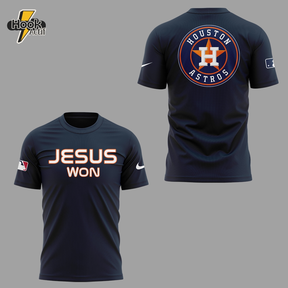 Houston Astros x Jesus Won Special Tee Houston Astros x Jesus Won Special Tee