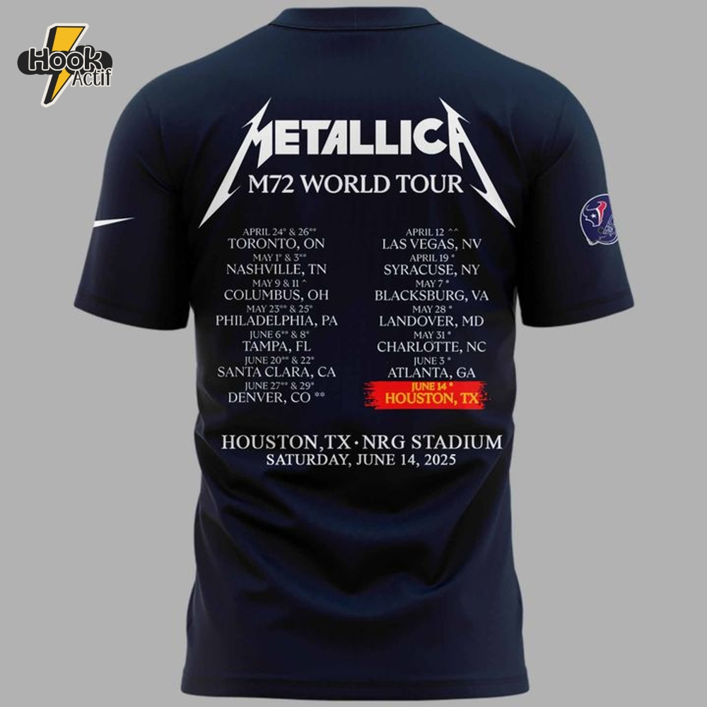 Houston Texans 2025 M72 World Tour Special Shirt Houston Texans 2025 M72 World Tour Special Shirt
