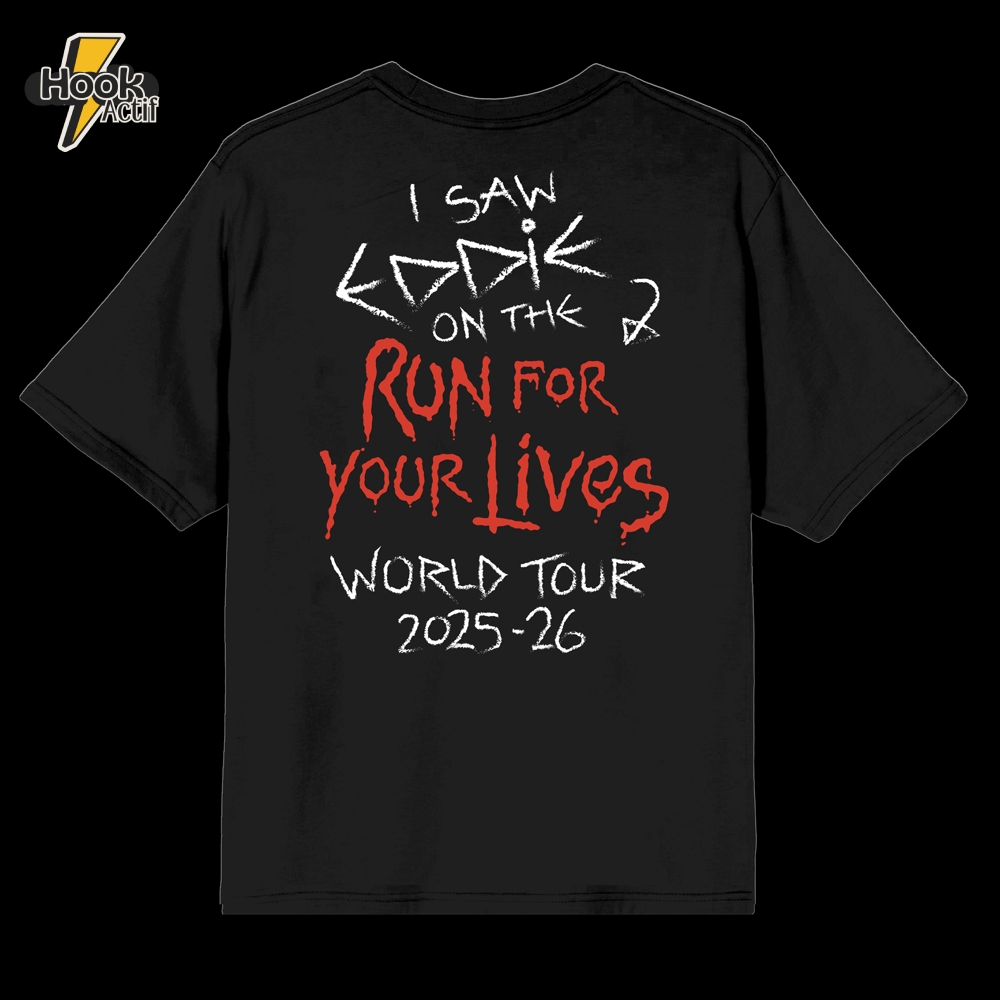 I Saw Eddie On The Z Run For Your Lives World Tour 2025 Tee I Saw Eddie On The Z Run For Your Lives World Tour 2025 Tee