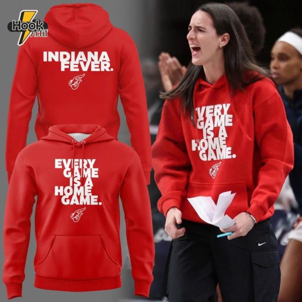 Indiana Fever Caitlin Clark "Every Game is a Home Game" Special Red Hoodie