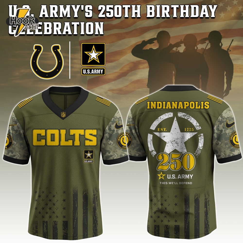 Indianapolis Colts NFL x U.S. Army 250th Birthday Celebration Jersey Indianapolis Colts NFL x U.S. Army 250th Birthday Celebration Jersey