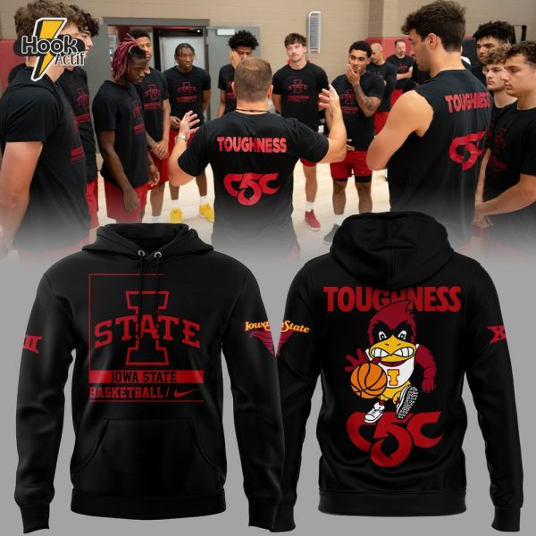 Iowa State Football "Toughness C5C" Black Hoodie
