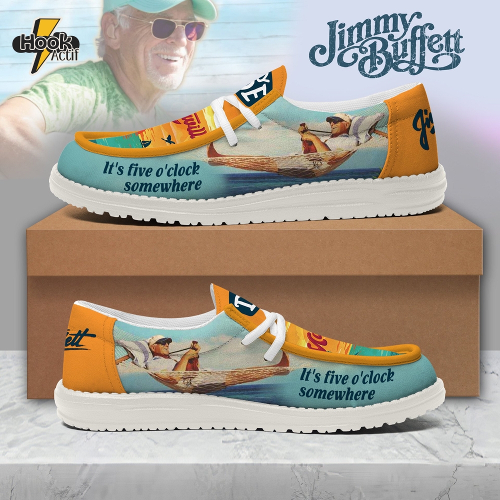 Jimmy Buffett "It's five o'clock somewhere" Special Loafer Shoes Jimmy Buffett "It's five o'clock somewhere" Special Loafer Shoes