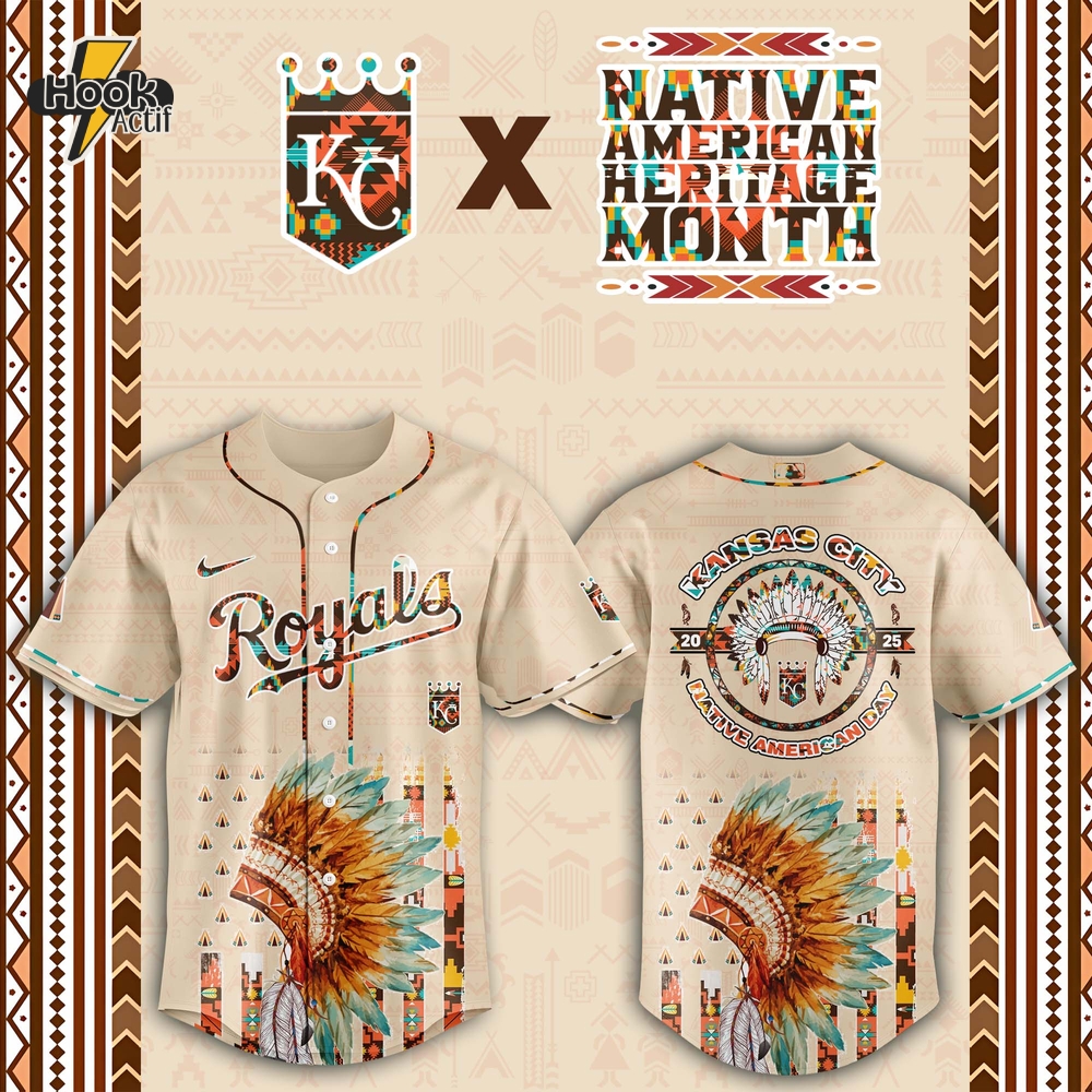Kansas City Royals MLB Native American Day Jersey 2025 Kansas City Royals MLB Native American Day Jersey 2025