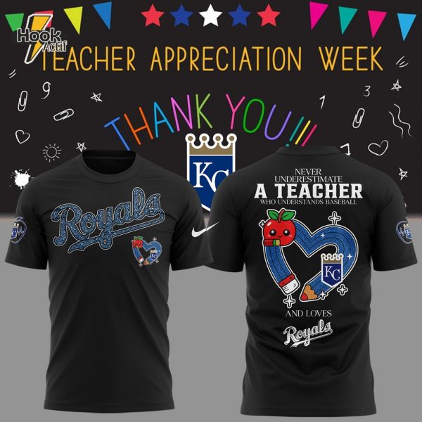 Kansas City Royals x Teacher Appreciation Game Black Shirt