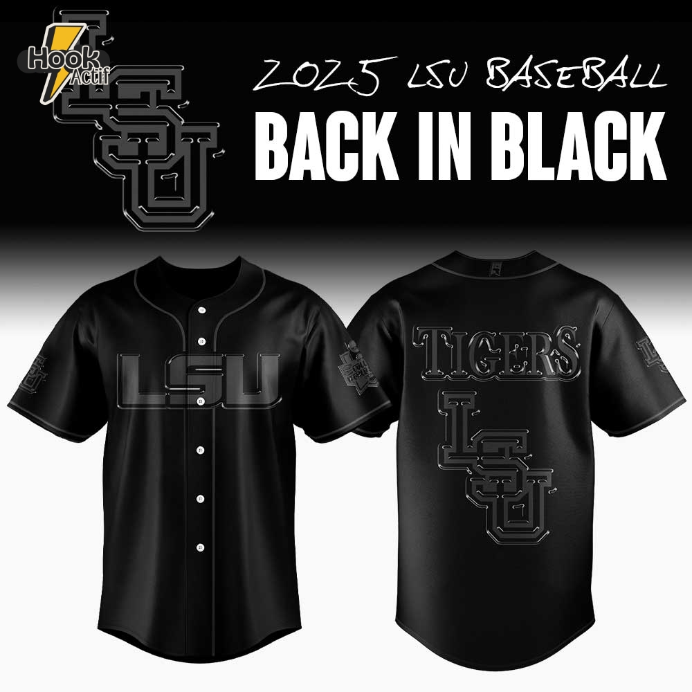 LSU Tigers Back in Black Premium Baseball Jersey LSU Tigers Back in Black Premium Baseball Jersey