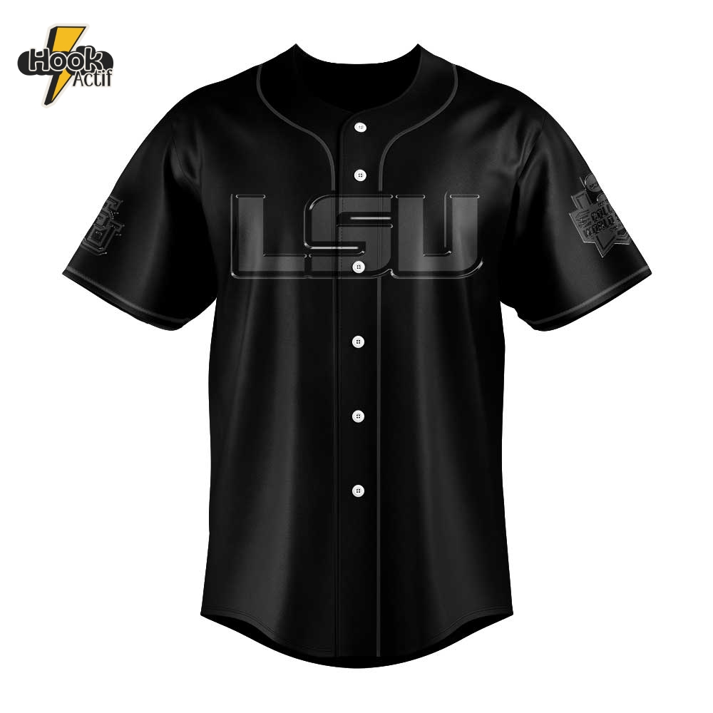 LSU Tigers Back in Black Premium Baseball Jersey LSU Tigers Back in Black Premium Baseball Jersey