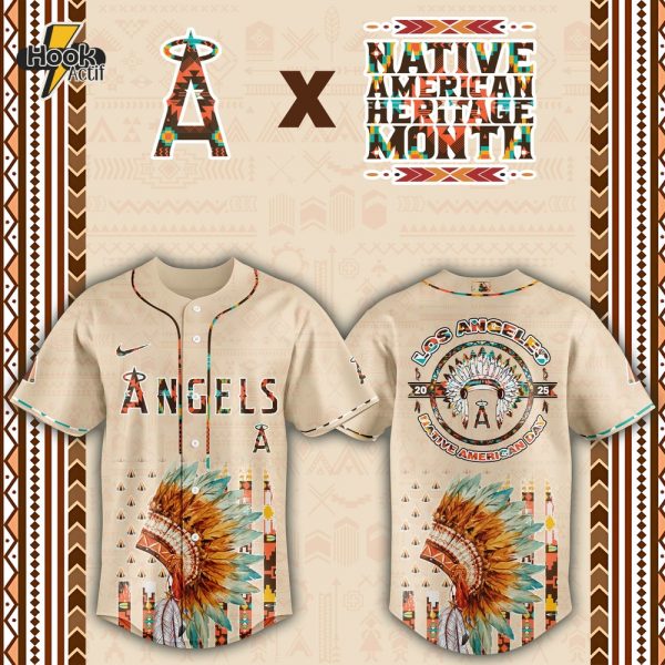 Los Angeles Angels MLB Native American Day Jersey 2025