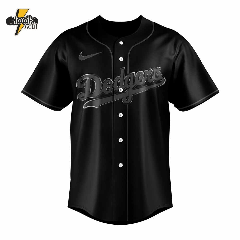 Los Angeles Dodgers "Back In Black" Special Baseball Jersey Los Angeles Dodgers "Back In Black" Special Baseball Jersey