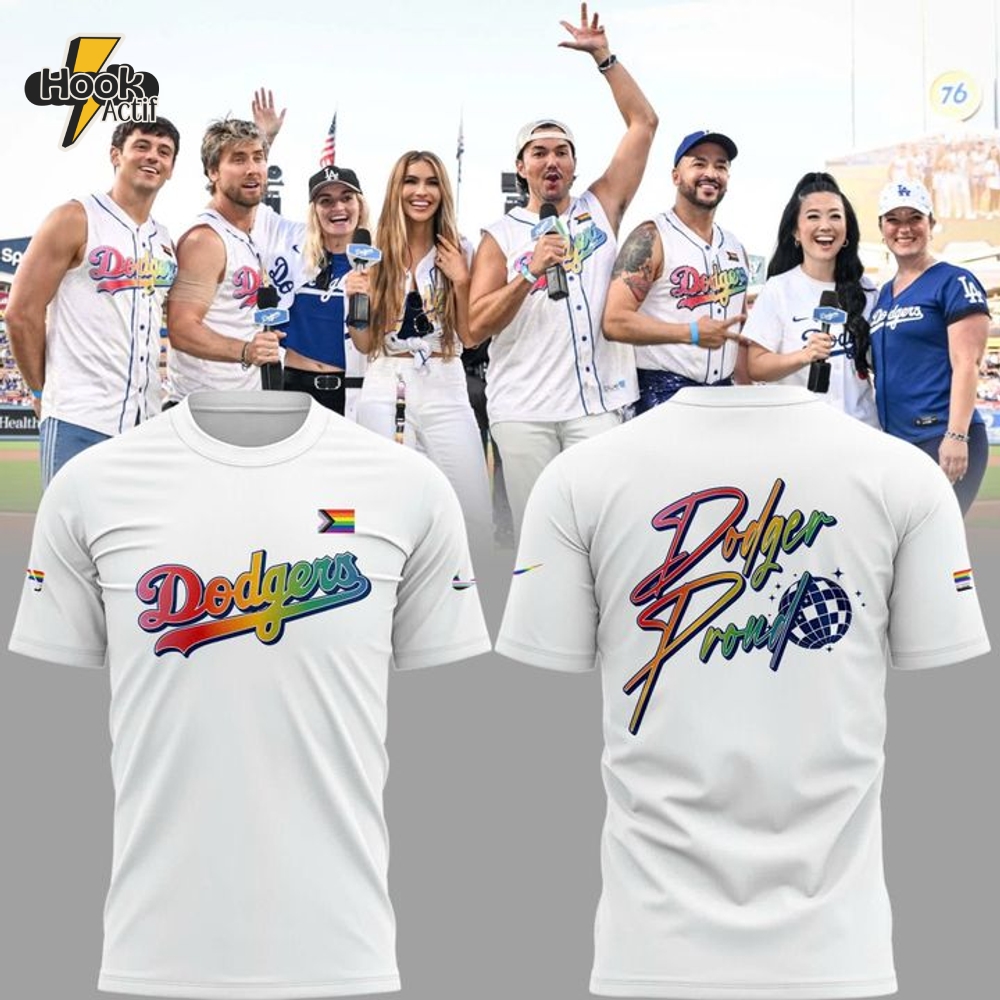 Los Angeles Dodgers Pride Night "Dodgers Proud" Special Tee Los Angeles Dodgers Pride Night "Dodgers Proud" Special Tee
