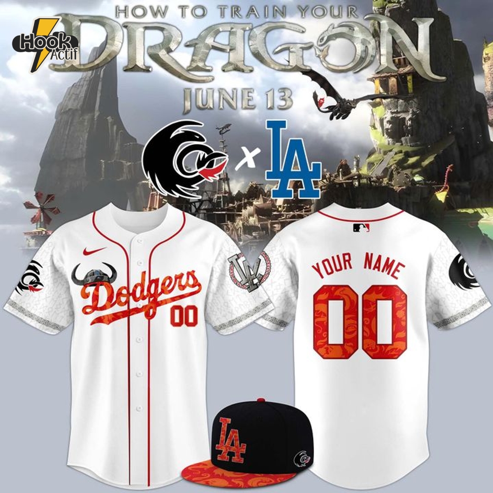 Los Angeles Dodgers x How To Train Your Dragon 2025 Personalized Baseball Jersey Los Angeles Dodgers x How To Train Your Dragon 2025 Personalized Baseball Jersey