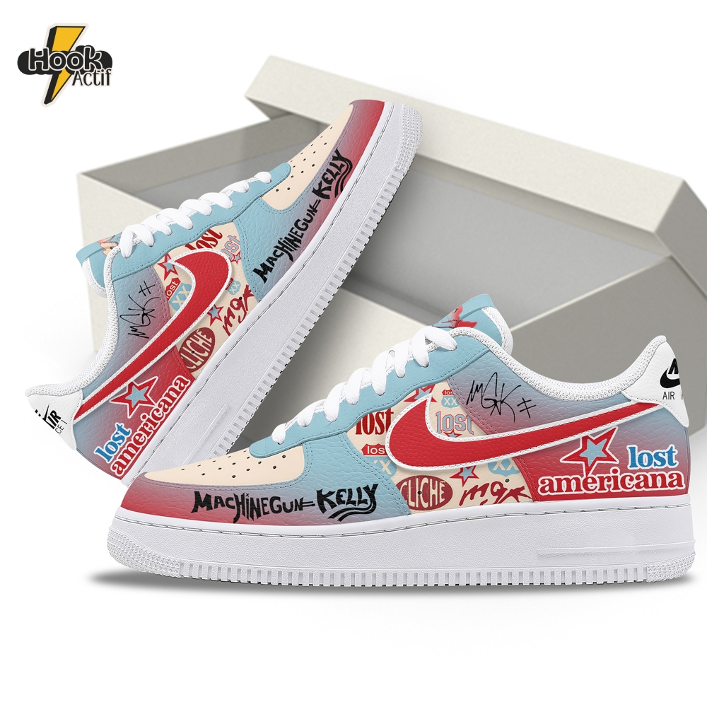 Machine Gun Kelly Lost Americana Special Air Force 1 Shoes Machine Gun Kelly Lost Americana Special Air Force 1 Shoes