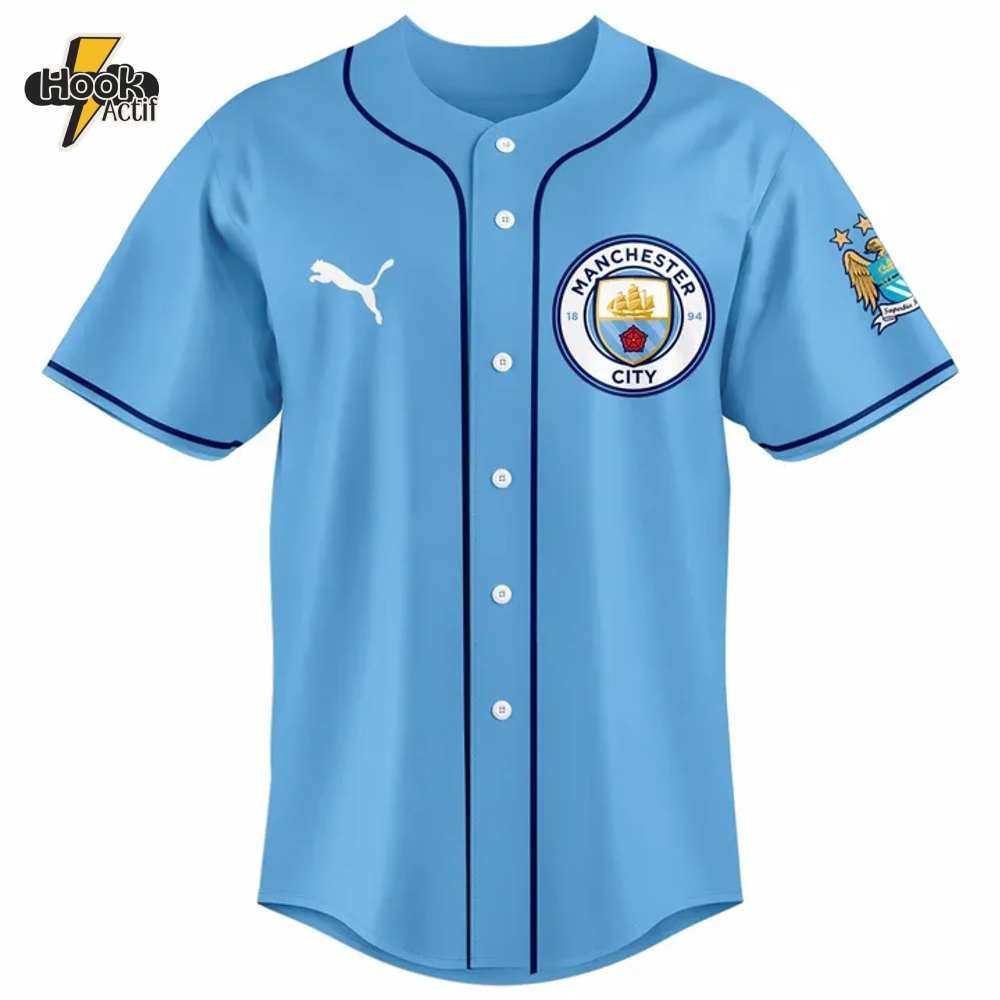 Manchester City FC x MLB Club World Cup 2025 Baseball Jersey Manchester City FC x MLB Club World Cup 2025 Baseball Jersey