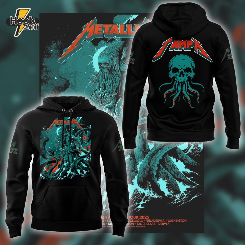 Metallica M72 World Tour Tampa Special Hoodie Metallica M72 World Tour Tampa Special Hoodie