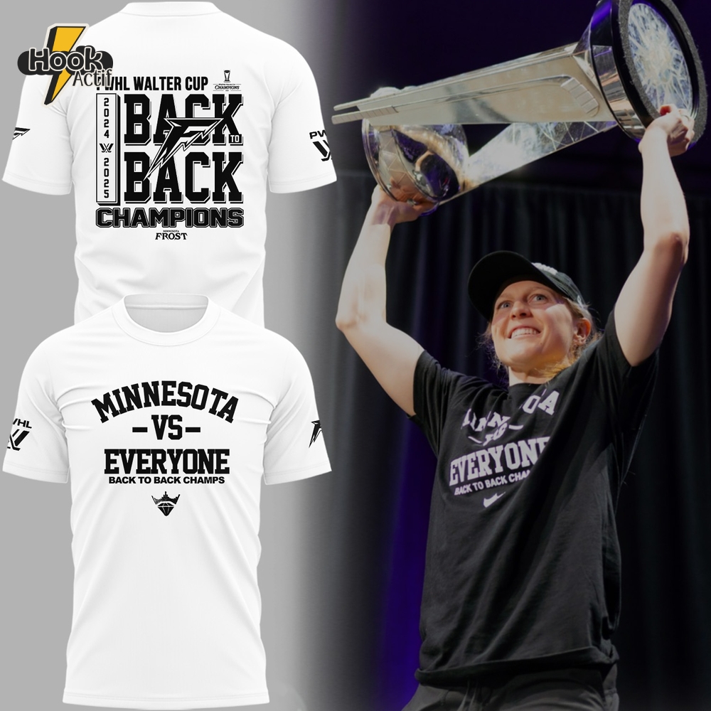 Minnesota Frost "Minnesota Vs Everyone" Back-to-Back Walter Cup Champions White Shirt Minnesota Frost "Minnesota Vs Everyone" Back-to-Back Walter Cup Champions White Shirt
