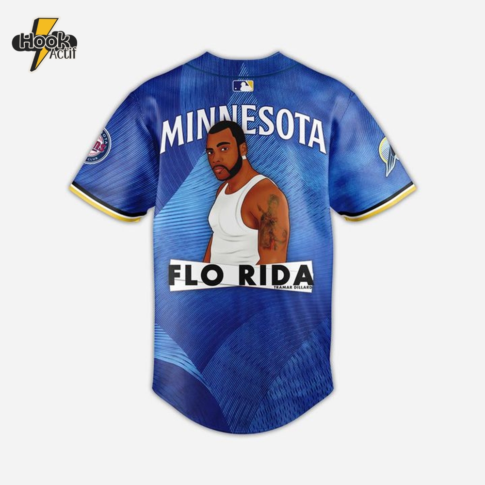 Minnesota Twins x Flo Rida Postgame Concert Special Baseball Jersey Minnesota Twins x Flo Rida Postgame Concert Special Baseball Jersey