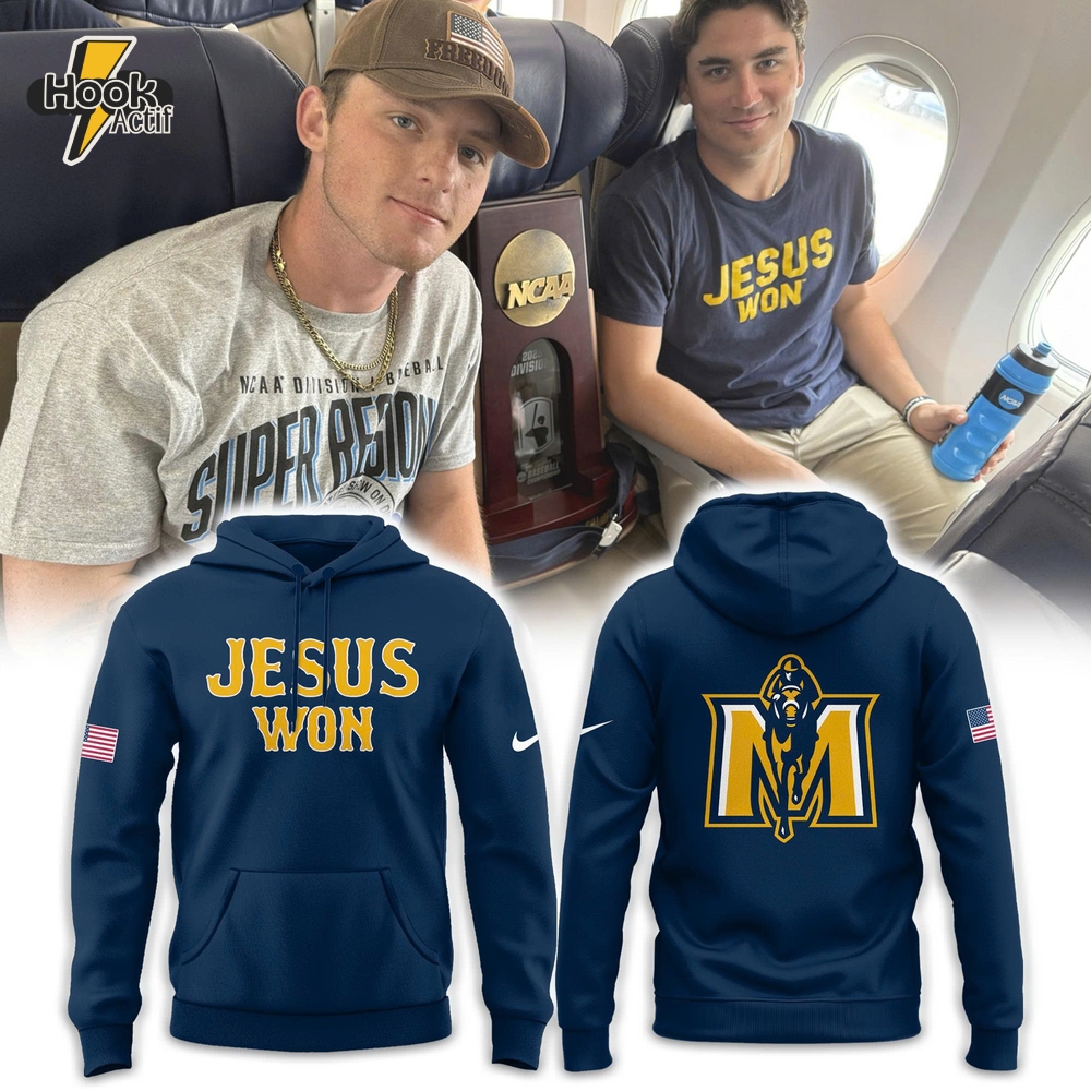 Murray State Baseball x Jesus Won 2025 Special Hoodie Set Murray State Baseball x Jesus Won 2025 Special Hoodie Set