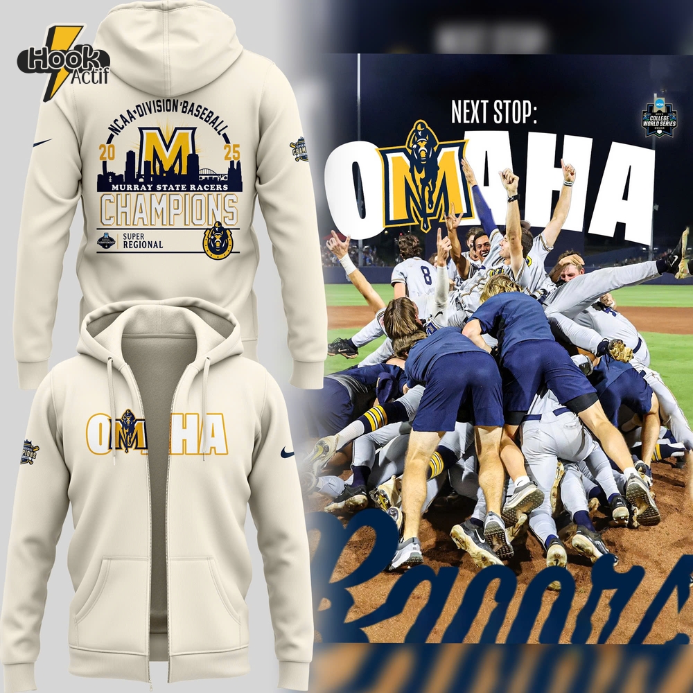 Murray State Racers 2025 Super Regional Champions Zip Hoodie Murray State Racers 2025 Super Regional Champions Zip Hoodie