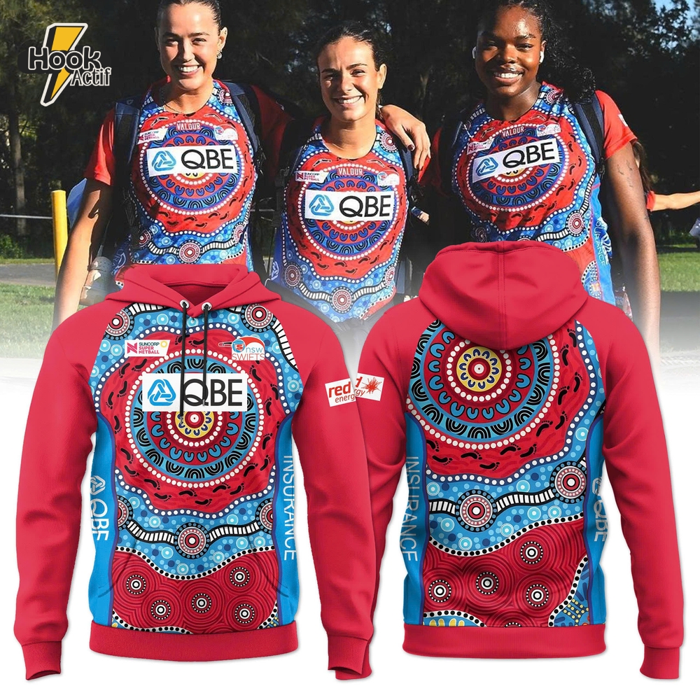 New South Wales Swifts First Nations Warm Up Special Hoodie New South Wales Swifts First Nations Warm Up Special Hoodie