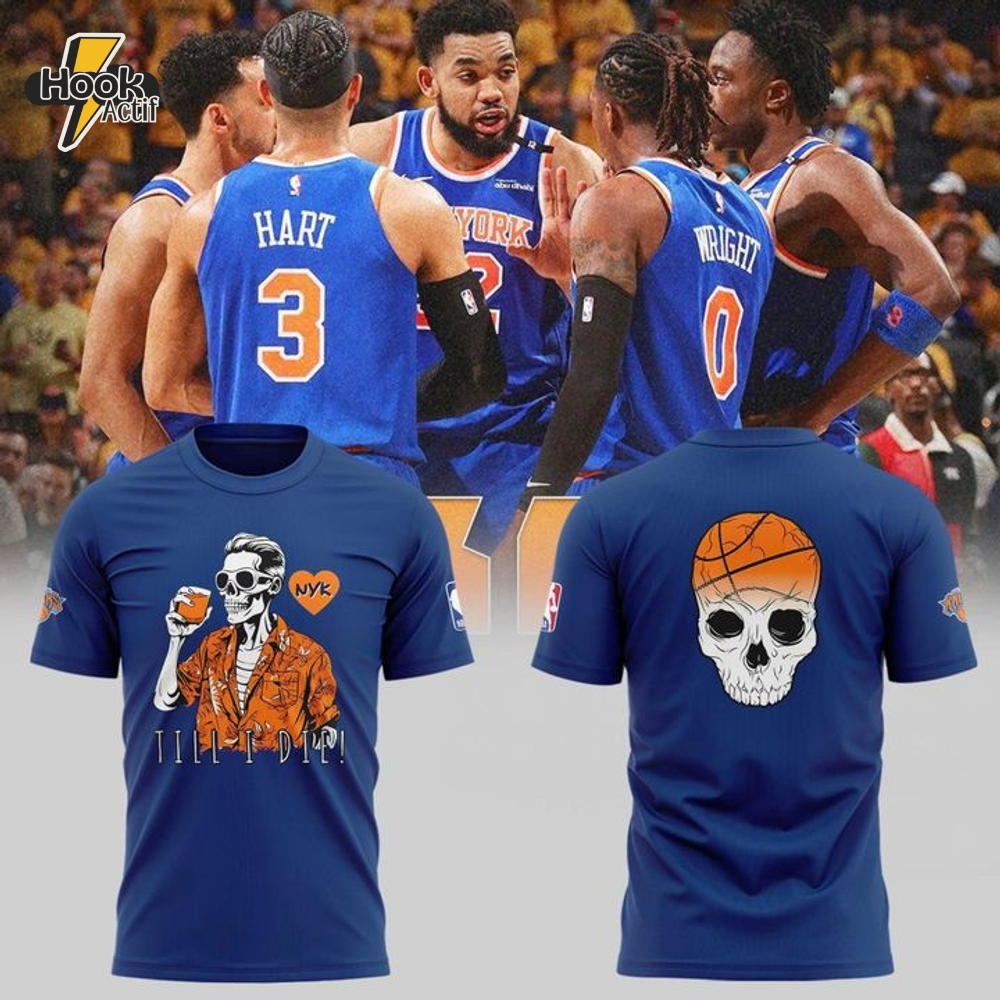 New York Knicks Till I Die Special Blue Tee New York Knicks Till I Die Special Blue Tee