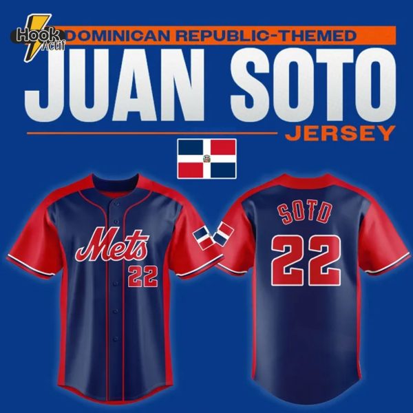 New York Mets Juan Soto Dominican Republic - Themed Special Baseball Jersey