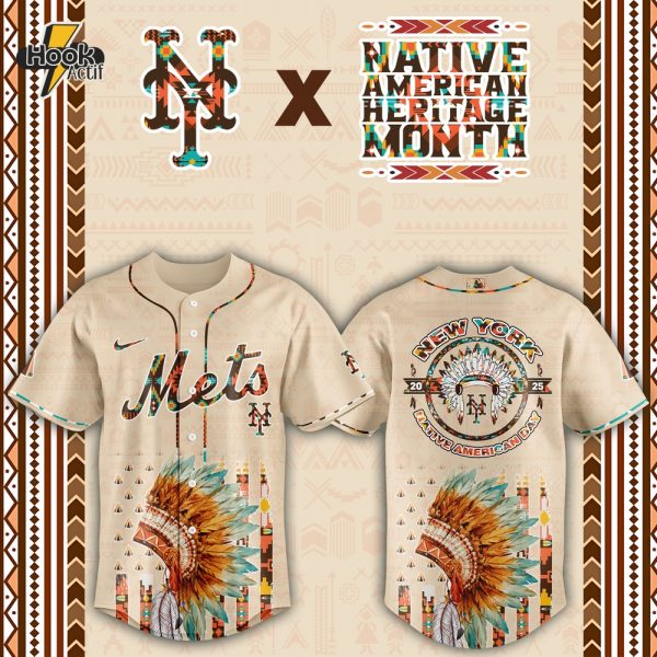 New York Mets MLB Native American Day Jersey 2025