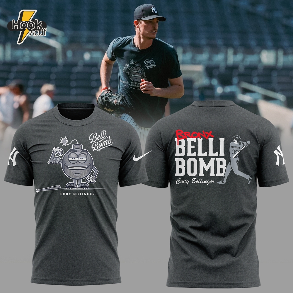 New York Yankees Bronx Belli Bomb Special Grey Tee New York Yankees Bronx Belli Bomb Special Grey Tee