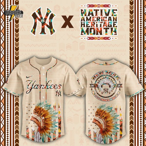 New York Yankees MLB Native American Day Jersey 2025
