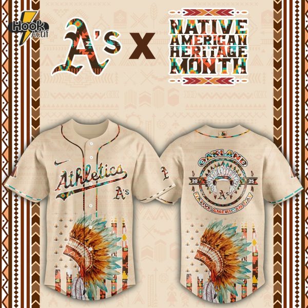 Oakland Athletics MLB Native American Day Jersey 2025