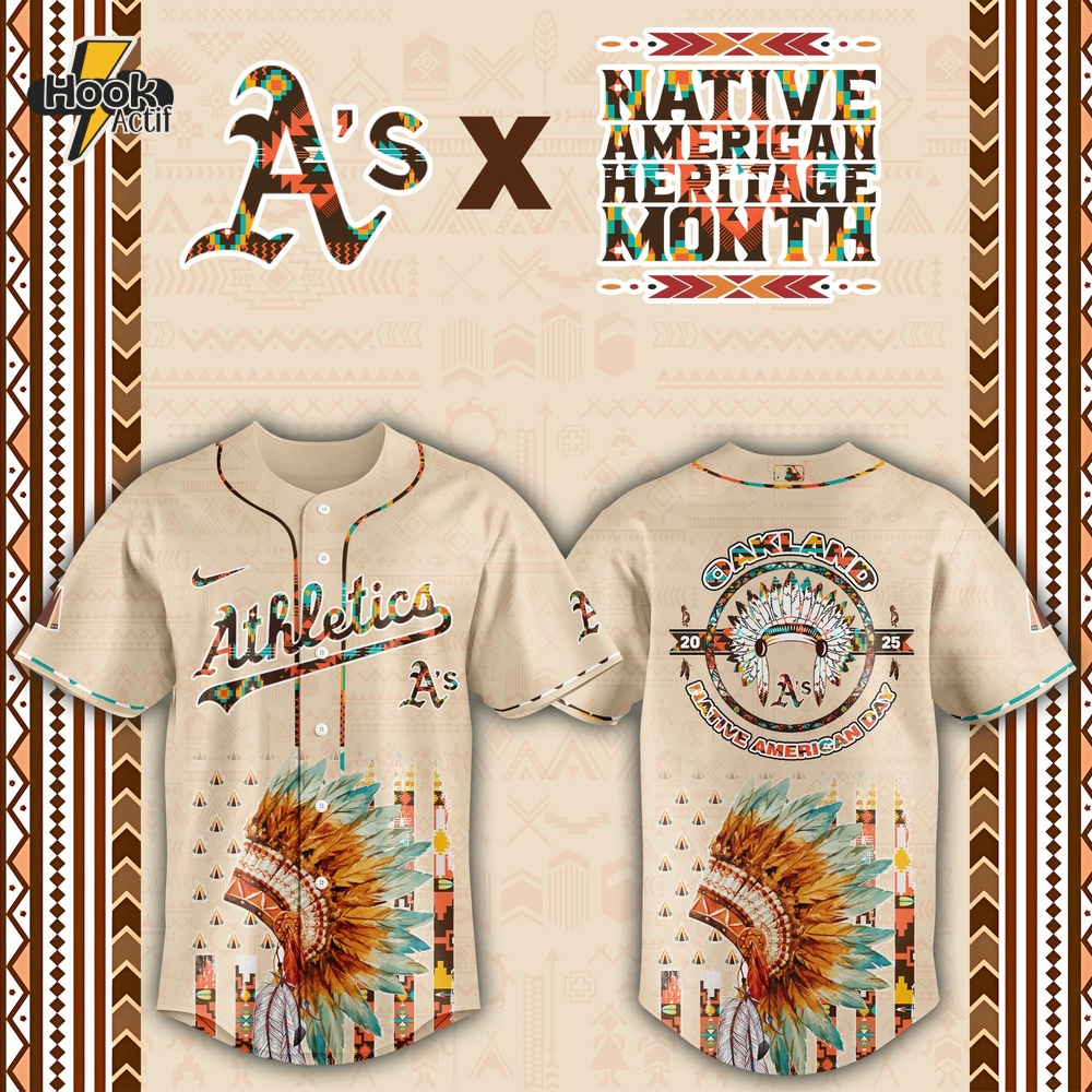 Oakland Athletics MLB Native American Day Jersey 2025 Oakland Athletics MLB Native American Day Jersey 2025
