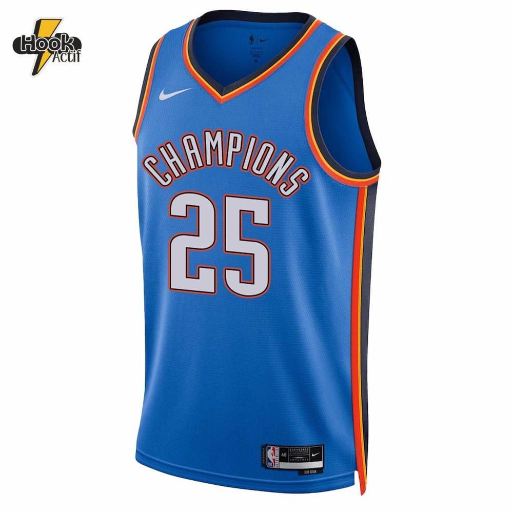 Oklahoma City Thunder NBA 2025 Champions Basketball Jersey Oklahoma City Thunder NBA 2025 Champions Basketball Jersey