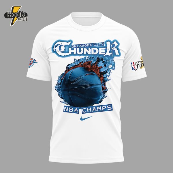 Oklahoma City Thunder NBA Champions 2025 TShirt – Buy Online at HookActif.com
