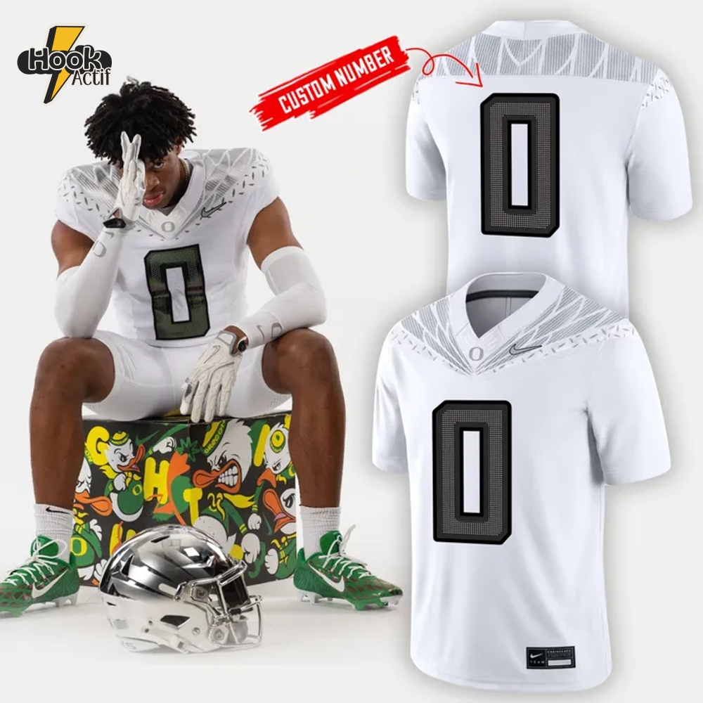 Oregon Ducks Game 2025 White Premium Football Jersey Oregon Ducks Game 2025 White Premium Football Jersey