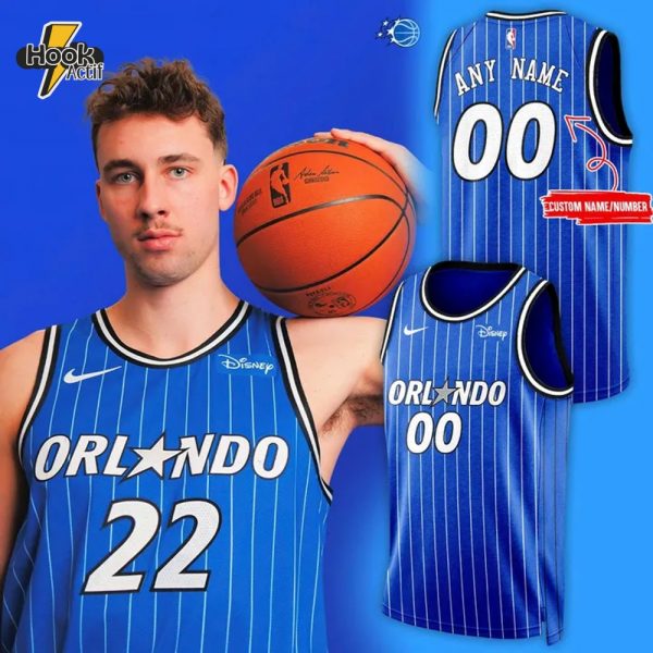 Orlando Magic The Star Uniform 2025 Personalized Basketball Jersey - Blue