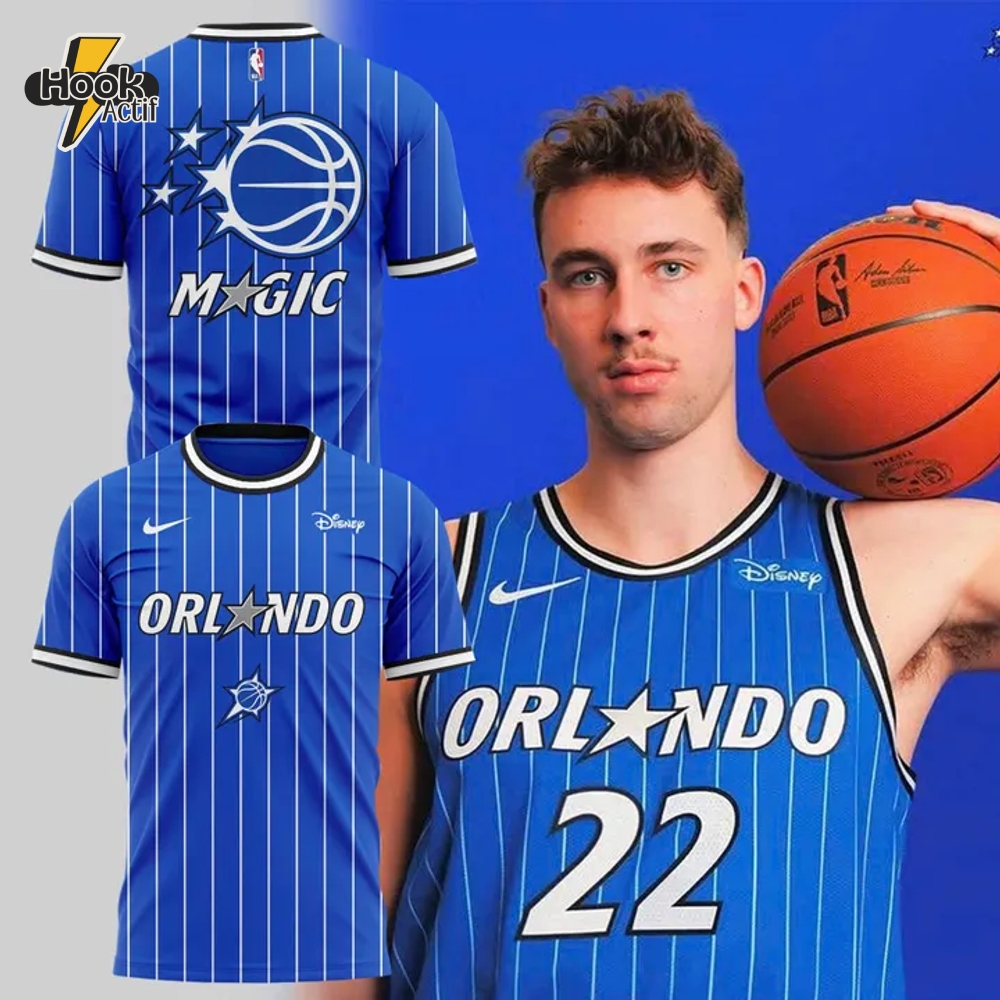 Orlando Magic The Star Uniform 2025 Special Blue Tee Orlando Magic The Star Uniform 2025 Special Blue Tee