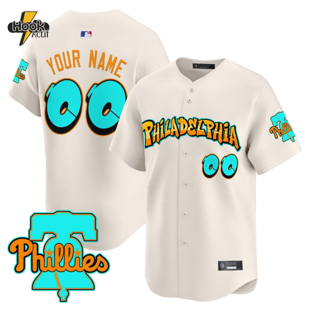 Philadelphia Phillies 'Graffiti Broad Street Edition' Special White Baseball Jersey Philadelphia Phillies 'Graffiti Broad Street Edition' Special White Baseball Jersey